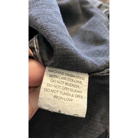 Carbon2Cobalt Eclipse Denim Button Down Collared One Pocket Shirt Men's XXL 2XL - Picture 7 of 8